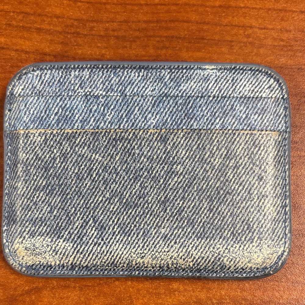 Balenciaga Blue Denim leather Card Holder - Picture 3 of 11